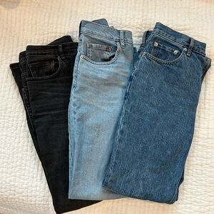 Everlane Cheeky Jean Size 27 Trio
